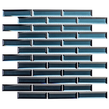 Andova Tiles ANDOVA TILES Vega 1" x 4" Beveled Glass Mosaic Tile ANDVEG170